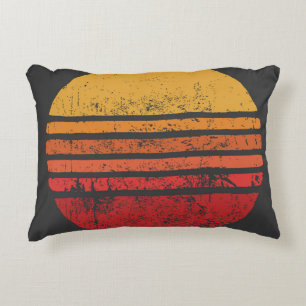 Coussins Décoratifs Cercle de groncs Vintages du soleil Illustrationsv