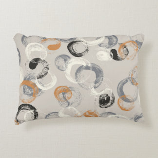 Coussins Décoratifs Cercles gris : Motif simple et transparent