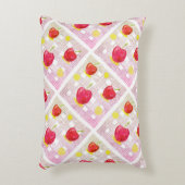 Coussins Décoratifs Cerise rose sur Plaid doux (Devant(Vertical))