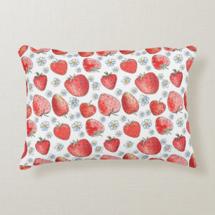 Coussins Décoratifs Champs de fraises : Fraîcheur d'été