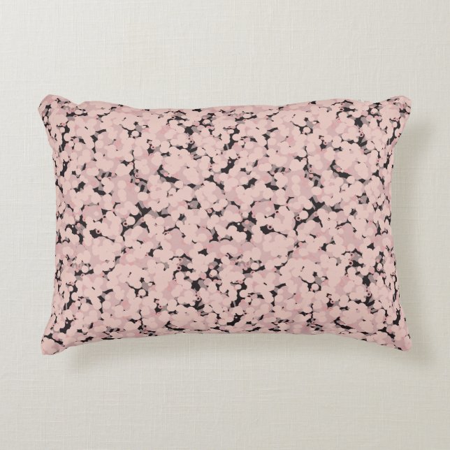 Coussins Décoratifs charcoal pink gray abstract (Devant)