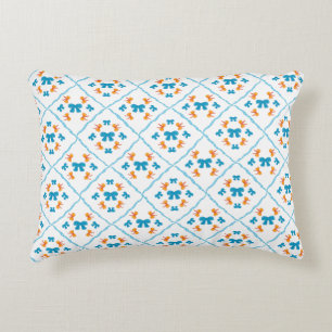 Coussins Décoratifs Charmant nœud papillon géométrique carreau accent