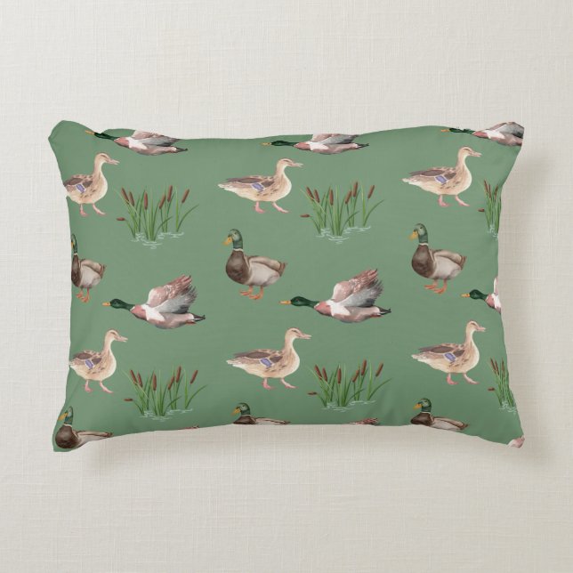 Coussins Décoratifs Chasse au canard Jeu d'oreiller Majard (Devant)