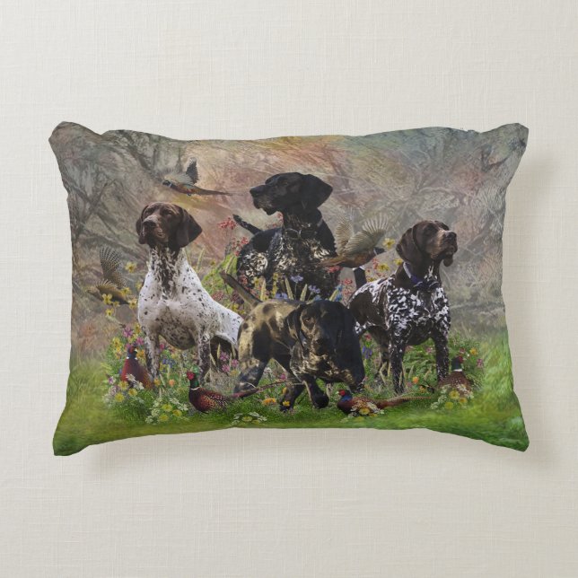 Coussins Décoratifs Chasse faisan avec GSP (Devant)