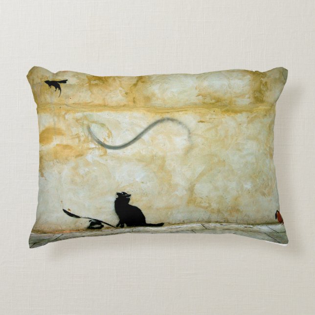 Coussins Décoratifs Chat, cuillère et méfait (Devant)