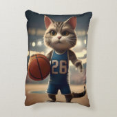 Coussins Décoratifs Chat de basket-ball, (Dos(Vertical))