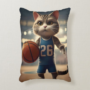 Coussins Décoratifs Chat de basket-ball,