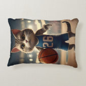 Coussins Décoratifs Chat de basket-ball, (Dos)