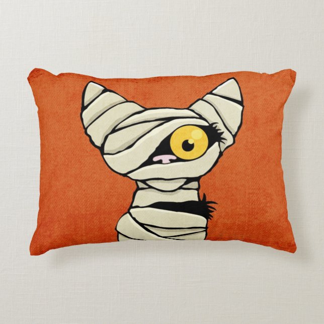 Coussins Décoratifs Chat de maman de Halloween (Devant)