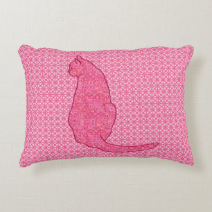 Coussins Décoratifs Chat japonais - Fuchsia Pink Batik