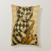 Coussins Décoratifs Chat Jazz (Dos(Vertical))