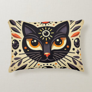 Coussins Décoratifs Chat noir mystique Lueur céleste 🐱