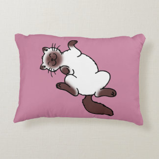 Coussins Décoratifs Chat siamois de point mignon de chocolat