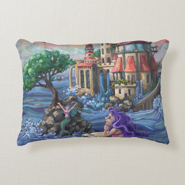 Coussins Décoratifs Château de la Sirène (Devant)