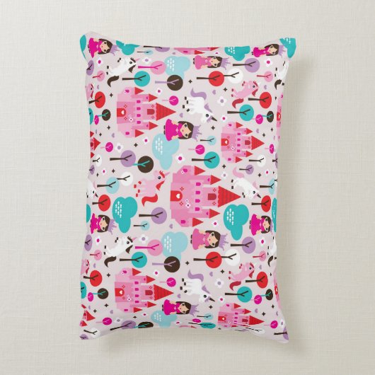 Coussins Décoratifs château et licorne de princesse d'enfants (Dos(Vertical))