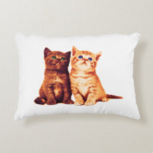 Coussins Décoratifs Chatons frères et soeurs, deux chats mignons