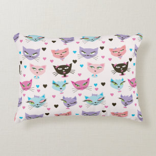 Coussins Décoratifs Chats colorés mignons