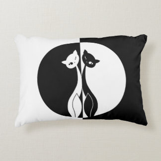 Coussins Décoratifs Chats noirs et blancs