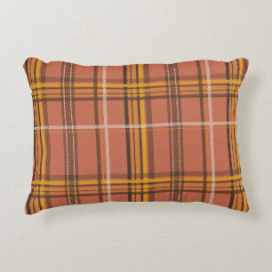Coussins Décoratifs Chaud Plaid Moutarde Terracotta Esthétique