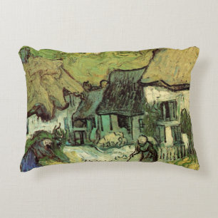 Coussins Décoratifs Chaumières à Jorgus par Vincent van Gogh