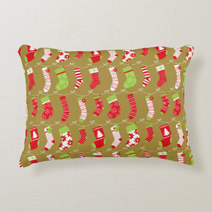 Coussins Décoratifs Chaussettes d'hiver rétro de Noël