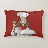Coussins Décoratifs Chef femme (Dos)