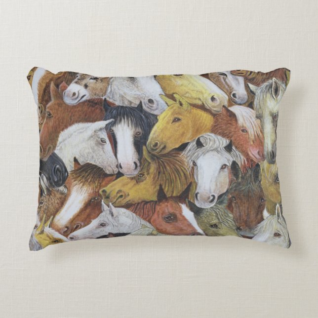 Coussins Décoratifs Chevaux de chevaux (Devant)