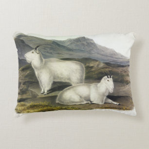 Coussins Décoratifs Chèvre de montagne (Capra Americana par Audubon)