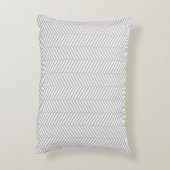 Coussins Décoratifs Chevron argenté (Dos(Vertical))