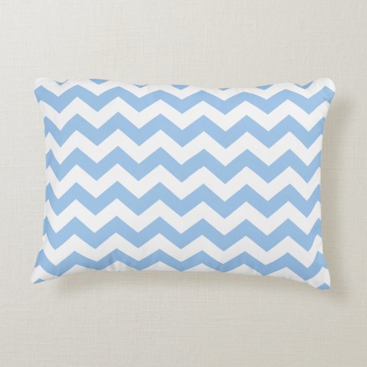 Coussins Décoratifs Chevron bleu bébé (Dos)