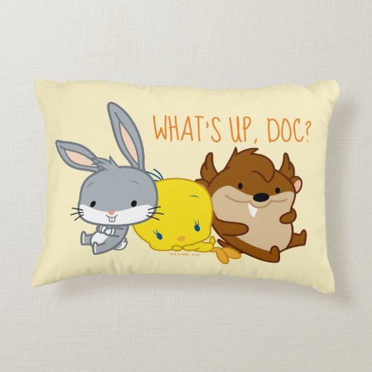 Coussins Décoratifs Chibi BUGS BUNNY™, TWEETY™ & TAZ™ (Dos)