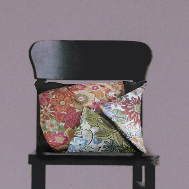 Coussins Décoratifs Chic Boho brodé à plusieurs couleurs (Créateur téléchargé)