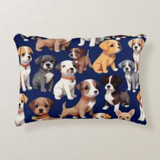 Coussins Décoratifs Chien Chien Chien bleu de la marine Design Motif