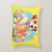Coussins Décoratifs Chien chiot mignon (Dos(Vertical))