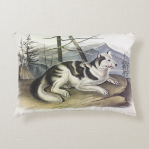 Coussins Décoratifs Chien d'Amérique (Chien du fleuve Mackenzie) par A