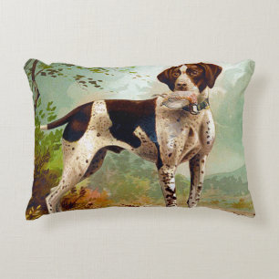 Coussins Décoratifs Chien de chasse avec oiseau dans la bouche