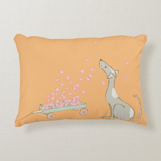 Coussins Décoratifs Chien de dessin illustré (Devant)