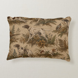 Coussins Décoratifs Chiens de chasse et gibier à plumes de style vinta