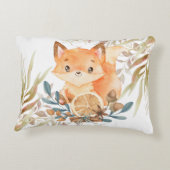 Coussins Décoratifs Chiffres de bébé mignon bébé renard thème de chute (Dos)