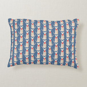 Coussins Décoratifs Chihuahua Fawn avec Bandana en bleu