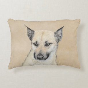 Coussins Décoratifs Chinook (Oreilles Pointées) Peinture - Art Chien o