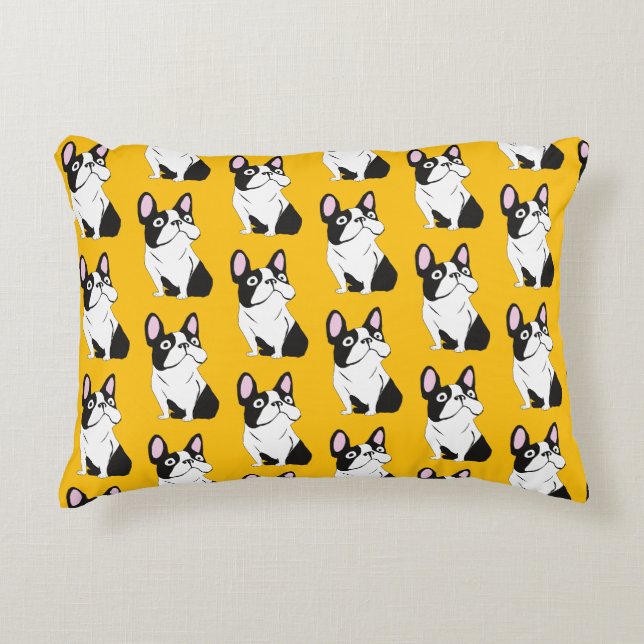 Coussins Décoratifs Chiot mignon, jaune (Devant)