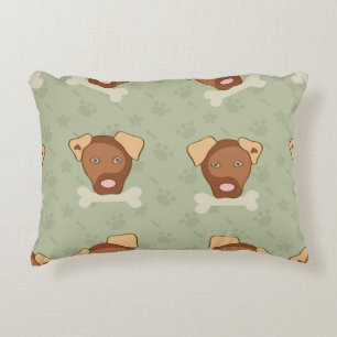 Coussins Décoratifs Chiot, os, Doux