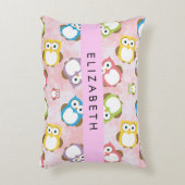 Coussins Décoratifs Chouettes mignonnes, Chouette Motif, Chouettes col (Devant(Vertical))