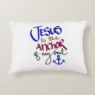 Coussins Décoratifs Christian Jésus est l'Ancre de My Soul Home Cadeau