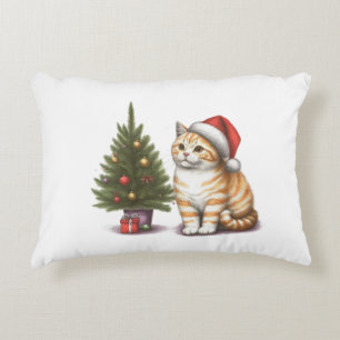 Coussins Décoratifs Christmas Orange Tabby