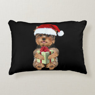 Coussins Décoratifs Christmas Yorkie - Yorkshire Terrier Funny Dog