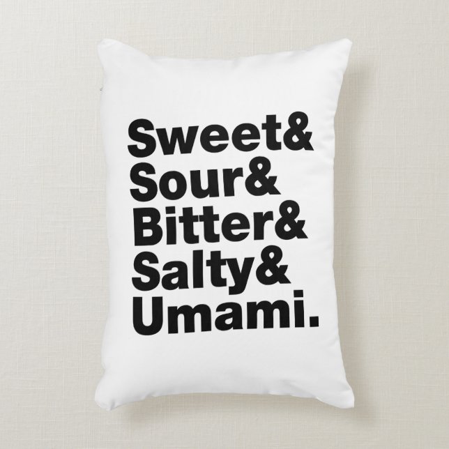 Coussins Décoratifs Cinq saveurs de base (Devant(Vertical))