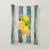 Coussins Décoratifs Citrons rustiques (bleu) (Dos(Vertical))