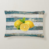 Coussins Décoratifs Citrons rustiques (bleu) (Dos)